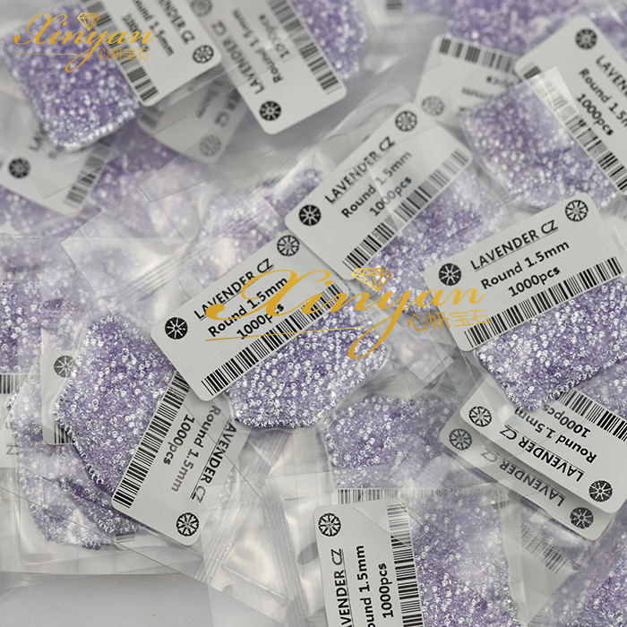 Lavender color round 1.5mm small size in stock