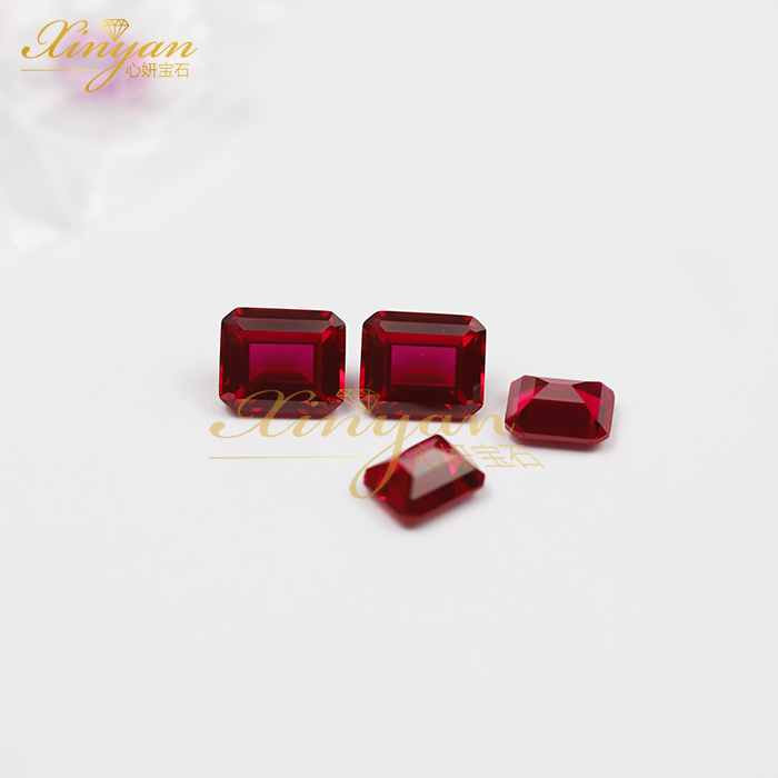 5# RUBY corundum emerald OCT shape in stock