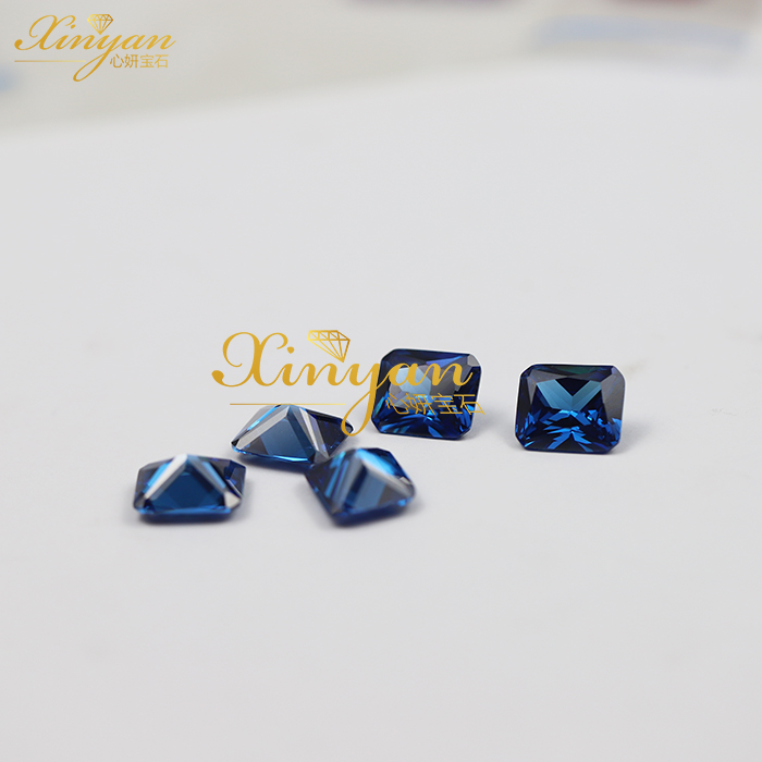 cubic zirconia blue color OCT 12×14mm