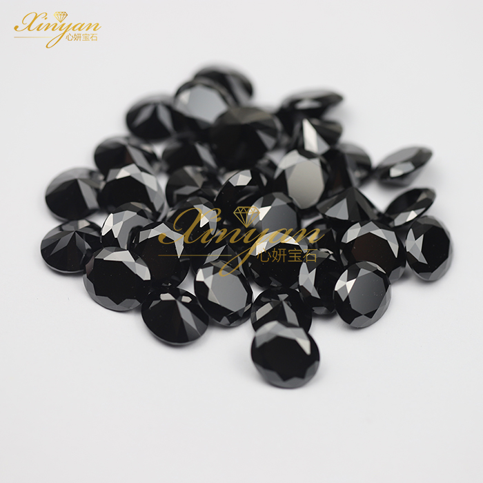 black color CZ OVAL 12×14mm wholesale price