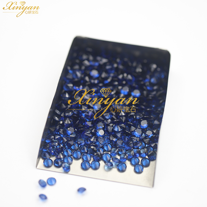 sapphire color glass stone all shape in stock