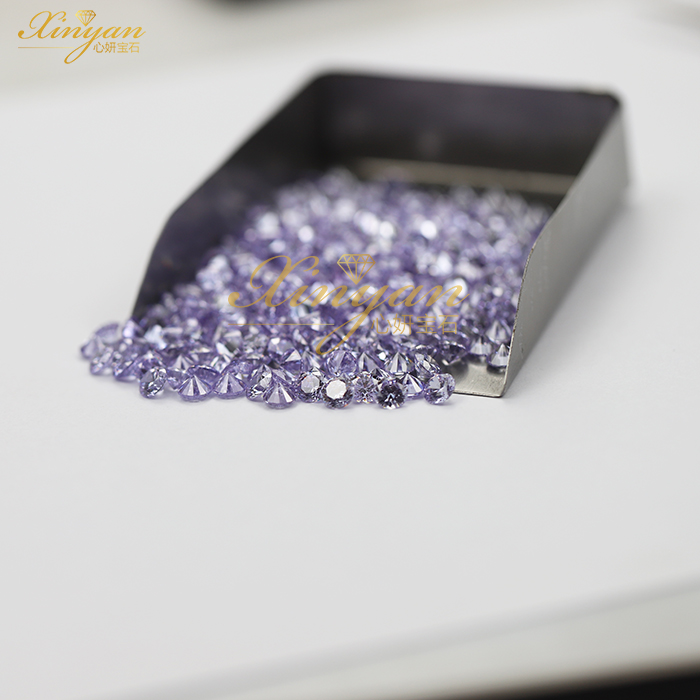 Lavender color CZ all shape size in stock wholesale