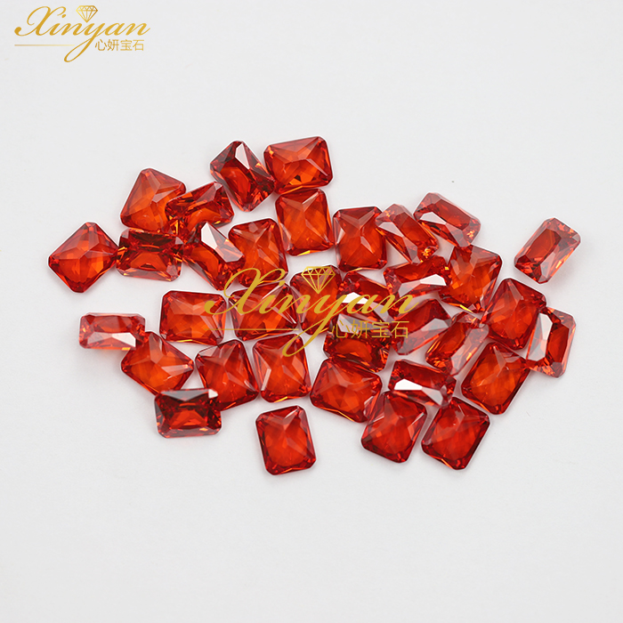 china supplier wholesale octangle shape loose cubic zirconia stones