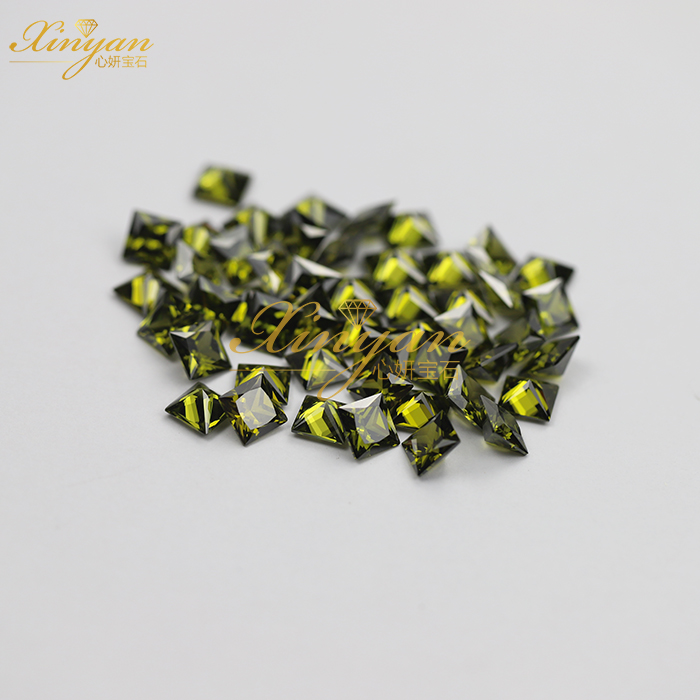 peridot color SQ shape china factory wholesale