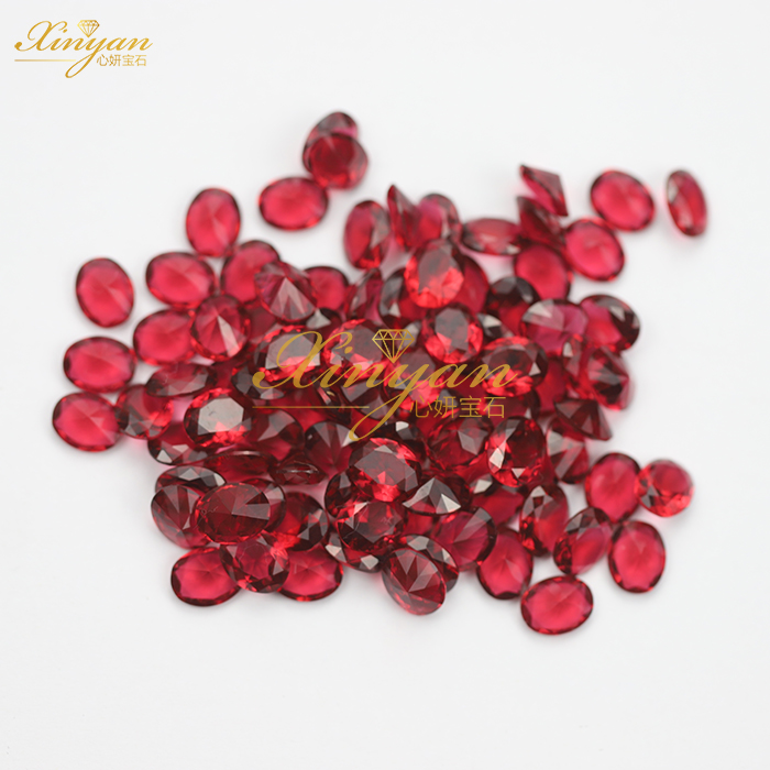 rose red glass heart shape 8mm in stock