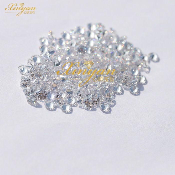 white cubic zirconia round 5.0mm china factory wholesale