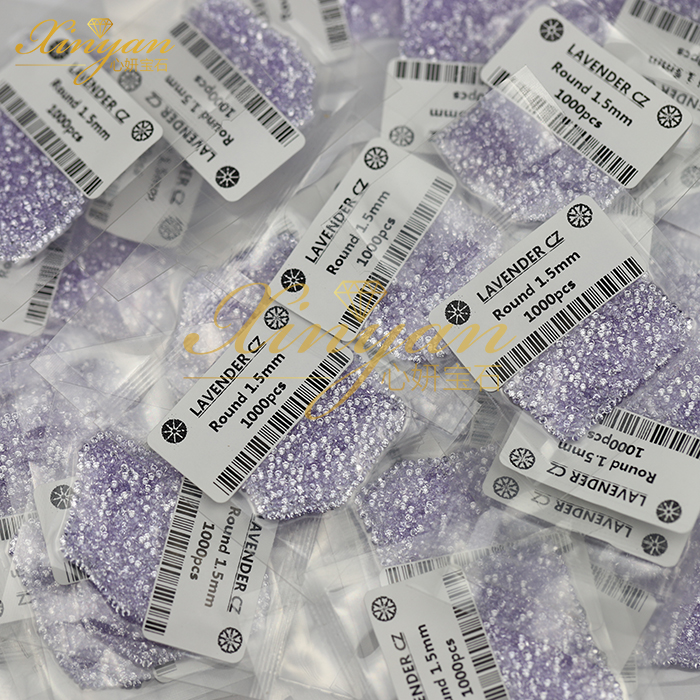 Lavender color round 1.5mm small size in stock