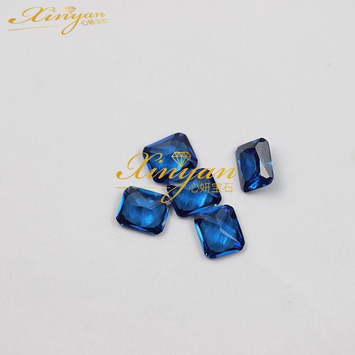 cubic zirconia blue color OCT 12×14mm