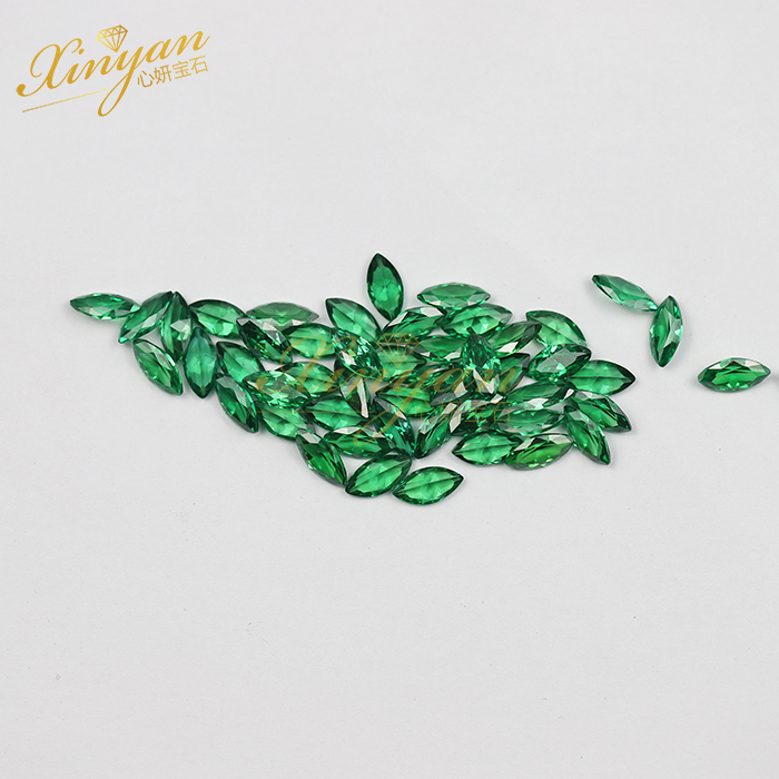 green CZ marqusie 3×6mm in stock wholesale price