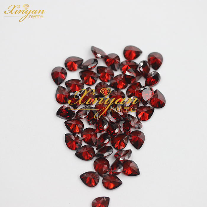 D Garnet color pear shape all size in stock