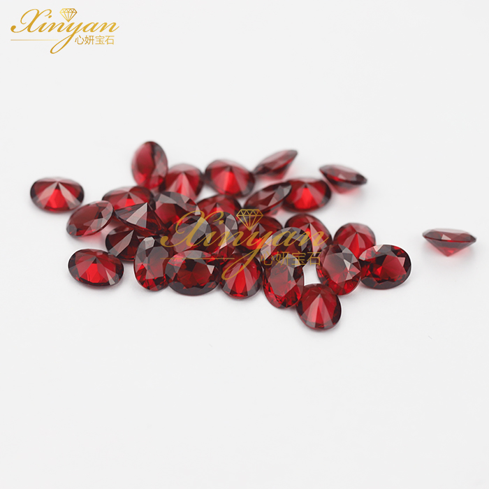 D garnet Nano color OVAL shape in stock wholesale