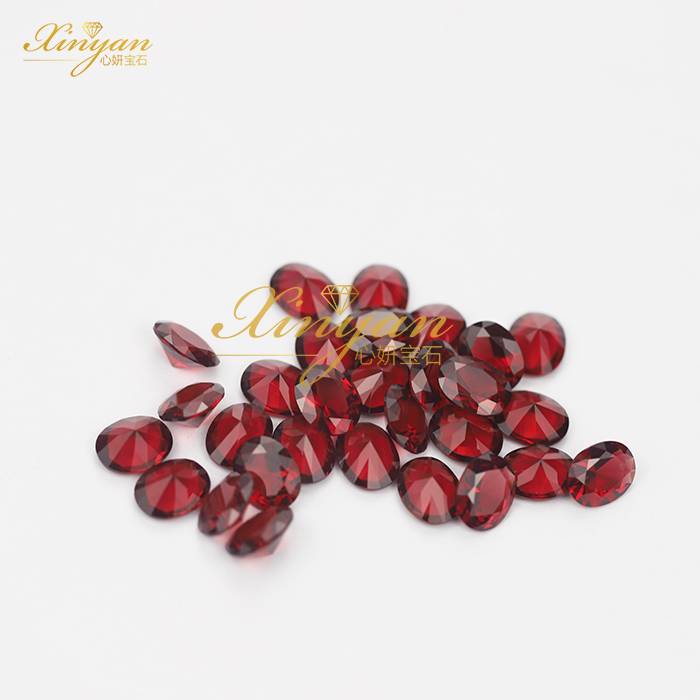 D garnet Nano color OVAL shape in stock wholesale