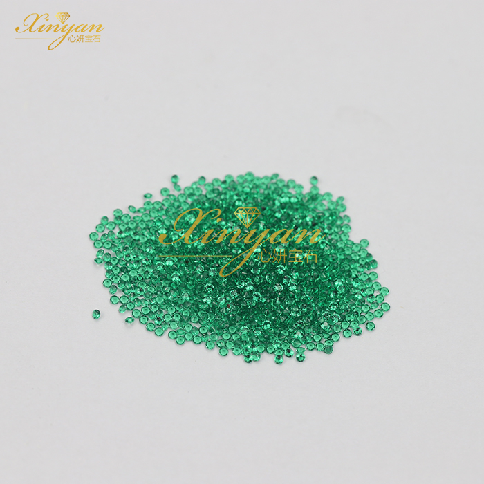 Nano green color round small size in stock