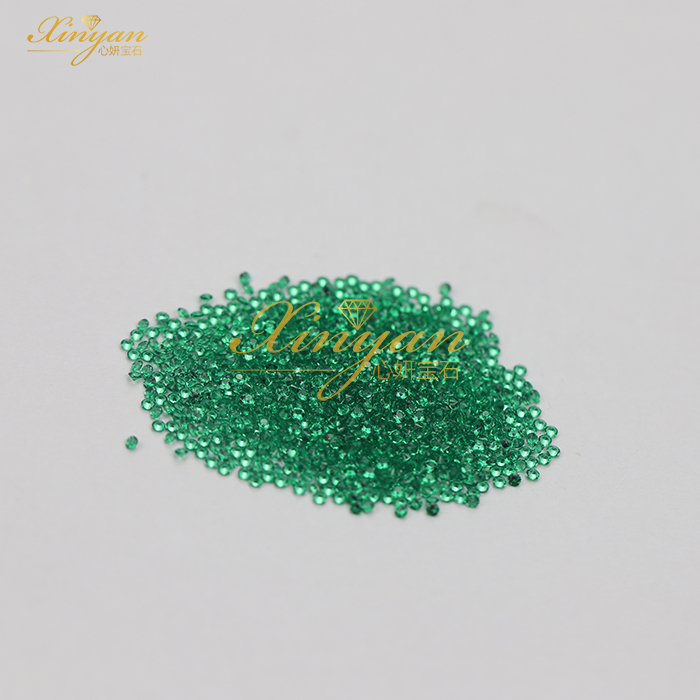 Nano green color round small size in stock