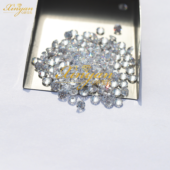white cubic zirconia round 5.0mm china factory wholesale