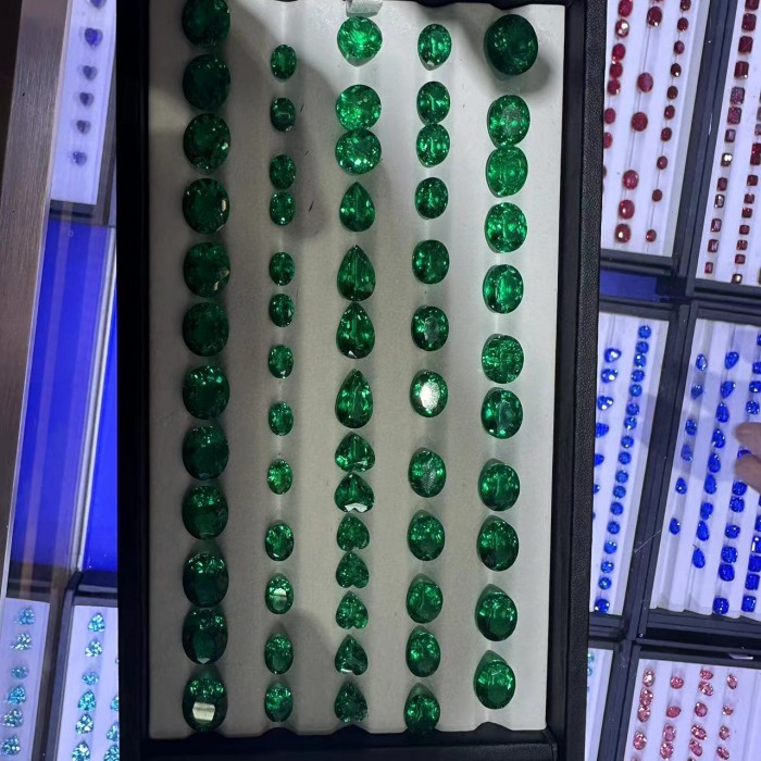 HD synthetic emerald facotry wholesale customize