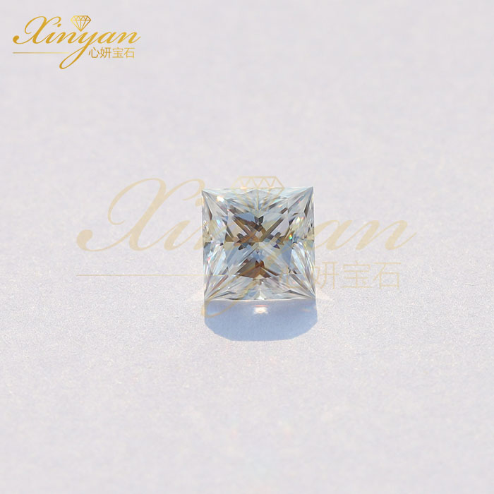 princess cut DEF color moissanite from china factory